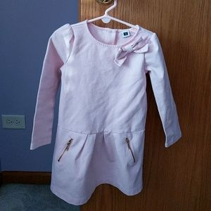Long sleeve baby pink girl's dress